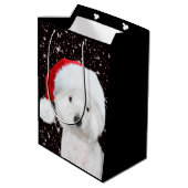 Sac Cadeau Moyen Noël de Westie (Dos Angle)