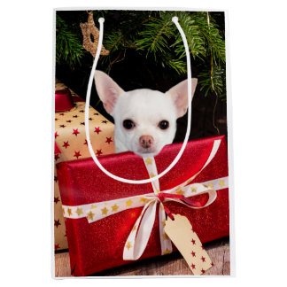 Sac Cadeau Moyen Noël du Chihuahua