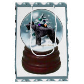 Sac Cadeau Moyen Noël du géant Schnauzer (Dos)