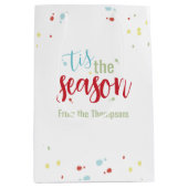 Sac Cadeau Moyen Noël Festive simple Tis the Season (Devant)