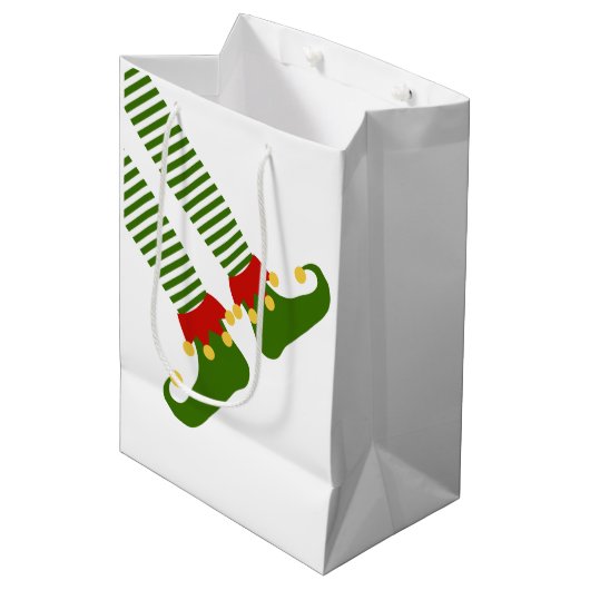 Sac Cadeau Moyen Noël Funny ELF Shelf Festif Festif Festif (Devant Angle)