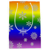 Sac Cadeau Moyen Noël gay simple et élégant (Devant)