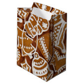 Sac Cadeau Moyen Noël Gingerbread Cookies de vacances (Dos Angle)