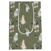Sac Cadeau Moyen Noël Gnomes Woodland (Dos)