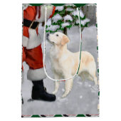 Sac Cadeau Moyen Noël Golden Retriever (Dos)