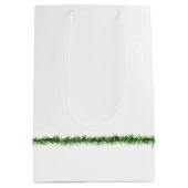 Sac Cadeau Moyen Noel Golden Retriever avec baisers en bâton à lèvr (Dos)