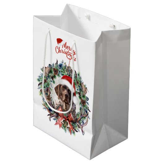 Sac Cadeau Moyen Noël Gsp (Devant Angle)