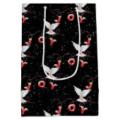 Sac Cadeau Moyen Noël Joie Dove et Snowflakes (Dos)