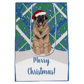 Sac Cadeau Moyen Noël Leonberger (Dos)