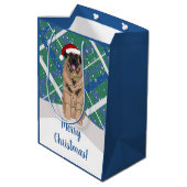 Sac Cadeau Moyen Noël Leonberger (Dos Angle)
