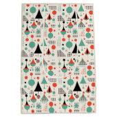 Sac Cadeau Moyen Noël moderne du milieu du siècle atomique (Dos)