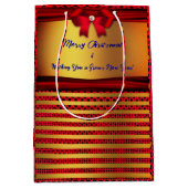 Sac Cadeau Moyen Noël - Nouvel An (Devant)