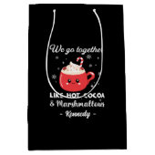 Sac Cadeau Moyen Noël romantique et drôle (Devant)