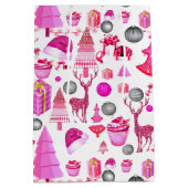 Sac Cadeau Moyen Noël rose (Dos)