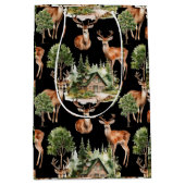 Sac Cadeau Moyen Noël Russe des Cerfs (Devant)