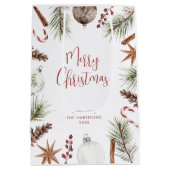 Sac Cadeau Moyen Noël rustique (Dos)