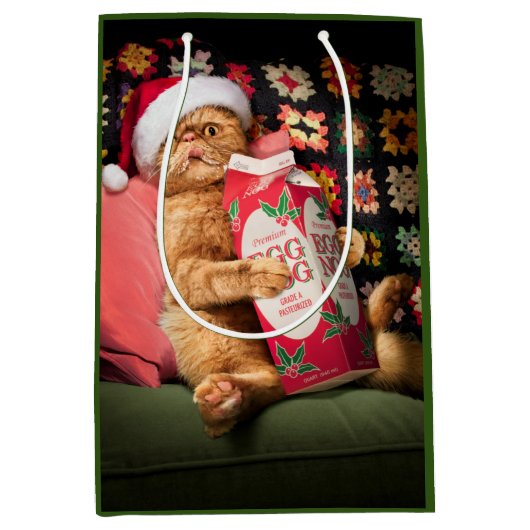 Sac Cadeau Moyen Nog d'oeuf de chat (Devant)