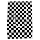 Sac Cadeau Moyen Noir et blanc (Dos)