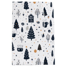 Noir et Blanc Moderne Vacances de Noël Minimales