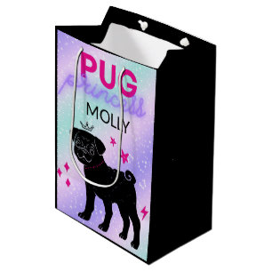 SAC CADEAU MOYEN NOIR" PRINCESS CARLIN"