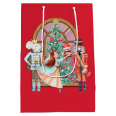 Sac Cadeau Moyen Noisette de Noël Ballerina Mouse King (Dos)