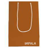 Sac Cadeau Moyen nom de couleur brun Impala (Dos)