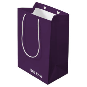 Sac Cadeau Moyen nom de couleur violet Blue John