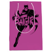 Sac Cadeau Moyen Nom de la brosse d'encre Batgirl (Devant)