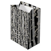 Sac Cadeau Moyen Notation musicale (Devant Angle)