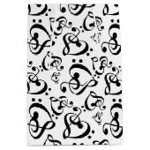 Sac Cadeau Moyen Notes de musique Clef Hearts (Devant)
