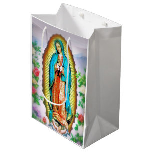 Sac Cadeau Moyen Notre-Dame de Guadalupe Floral par Litany Lane