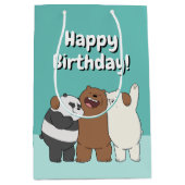 Sac Cadeau Moyen Nous, Groupe Ours Nus Hug (Devant)