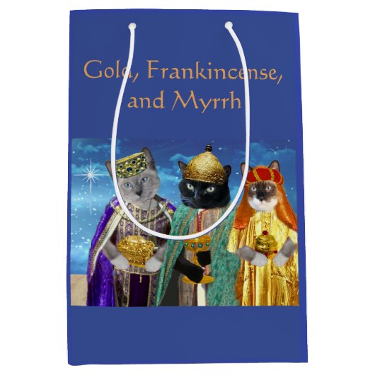 Sac Cadeau Moyen Nous les trois Rois Gift Bag (Devant)