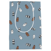 Sac Cadeau Moyen Nous Ours nu - Ours en verre soleil Motif (Devant)