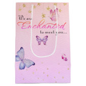 Sac Cadeau Moyen Nous Sommes Enchantés De Vous Rencontrer Baby show (Dos)