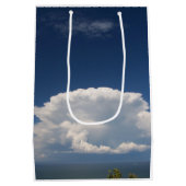 Sac Cadeau Moyen Nuage de Puffy blanc (Dos)