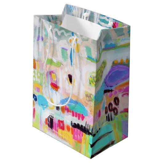 Sac Cadeau Moyen Nuages Abstraits (Dos Angle)