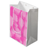 Sac Cadeau Moyen Nuages Clairs Fluffy Rose (Devant Angle)