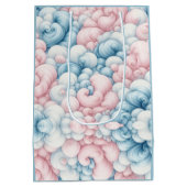 Sac Cadeau Moyen Nuages de barbe à papa (Dos)