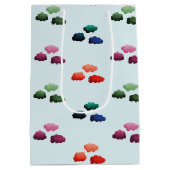 Sac Cadeau Moyen Nuages multicolores à l'aquarelle (Dos)
