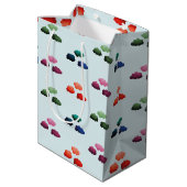 Sac Cadeau Moyen Nuages multicolores à l'aquarelle (Dos Angle)