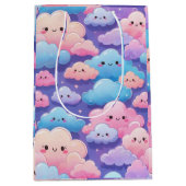 Sac Cadeau Moyen nuages souriants (Devant)