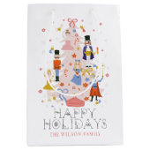 Sac Cadeau Moyen Nutacker Pink Christmas Tree Holiday (Devant)