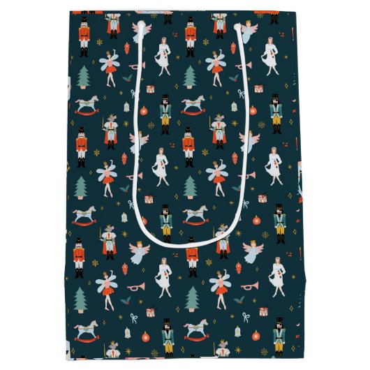 Sac Cadeau Moyen Nutcracker Folk Art (Dos)