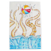 Sac Cadeau Moyen Octopus Jouer Beach Ball (Devant)