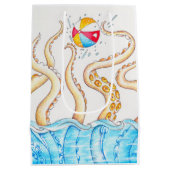 Sac Cadeau Moyen Octopus Jouer Beach Ball (Dos)