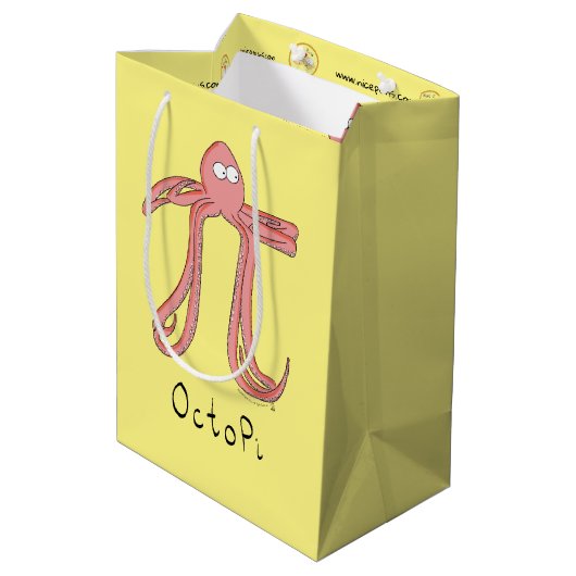 Sac Cadeau Moyen Octopus Pi Symbole Math Enseignant Funny (Dos Angle)
