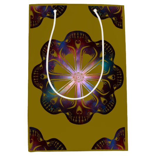 Sac Cadeau Moyen Octoskull galactique (Devant)