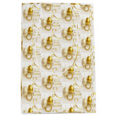 Sac Cadeau Moyen Oeuf de Pâques d'or (Devant)