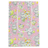 Sac Cadeau Moyen Oeufs de Pâques de Lapin (Dos)